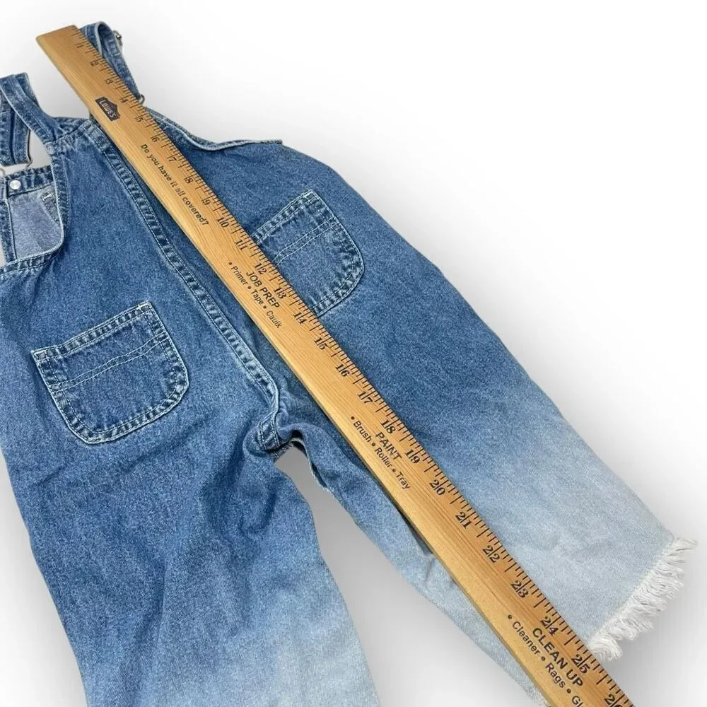 Vintage Y2K The Children’s Place Denim Overalls Ombré Butterfly Baby Size 18M